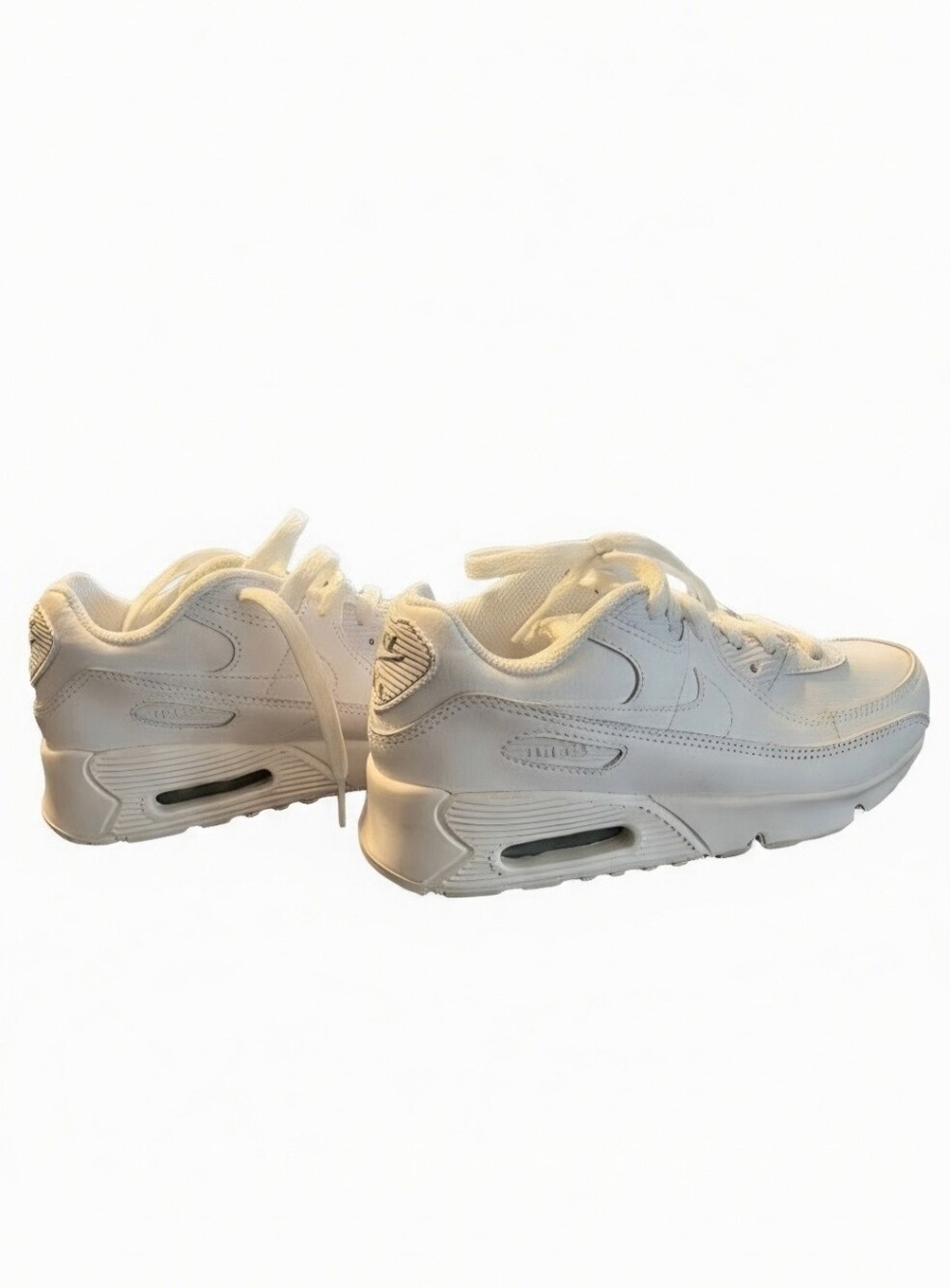 Nike Air Max 90 Triple White - Size 3 Youth